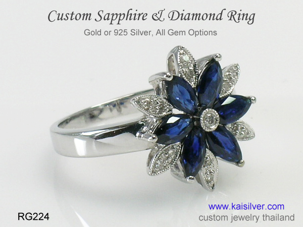 sapphire ring thailand custom 