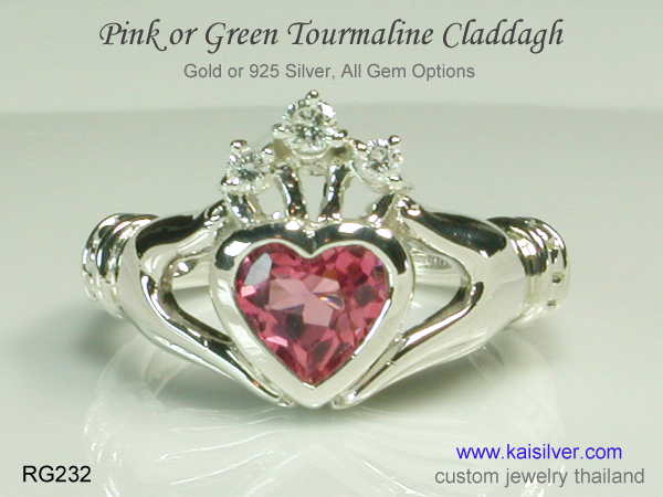 kaisilver claddagh ring