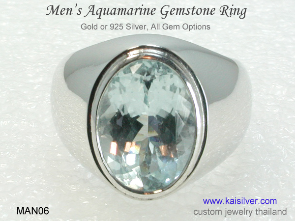 white gold ring for men 