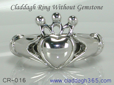 claddagh ring no gemstone