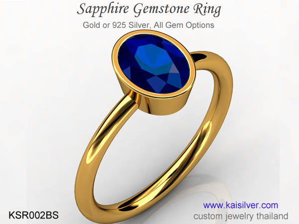 custom sapphire ring