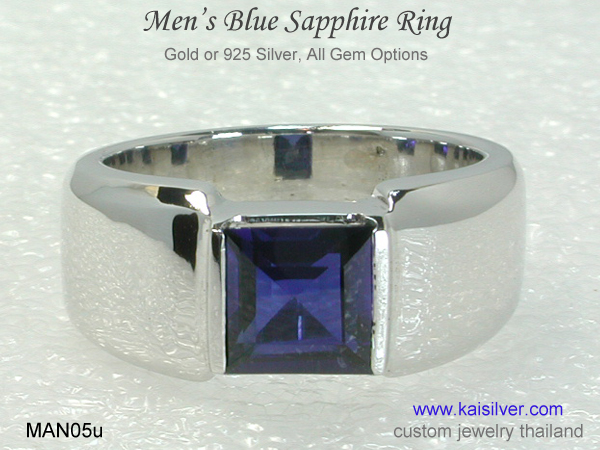 sapphire ring mens