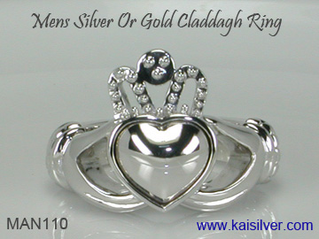 claddagh ring for men plain no gemstone