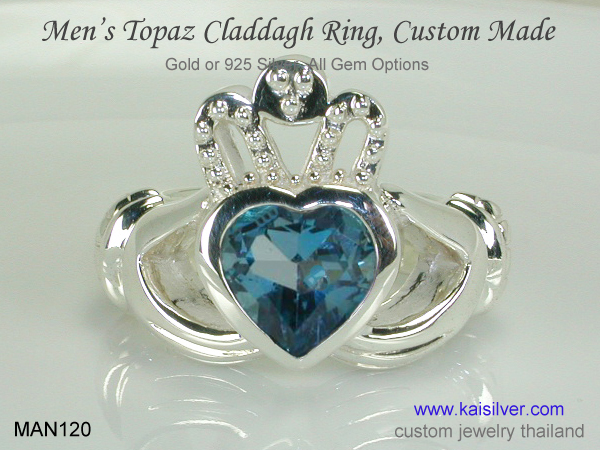 men's claddagh ring