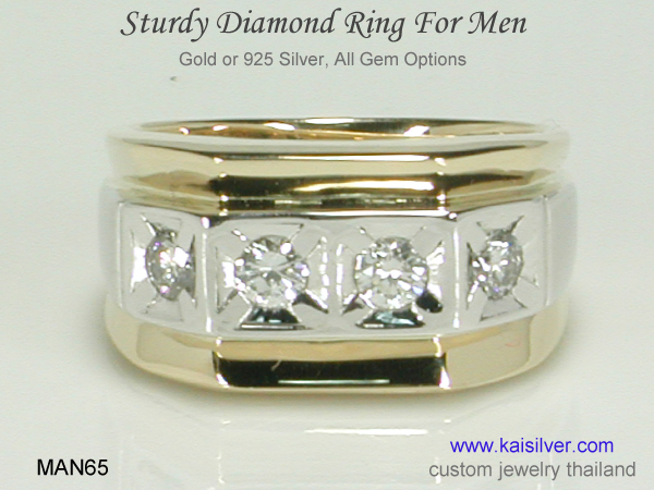 big men's diamond ring