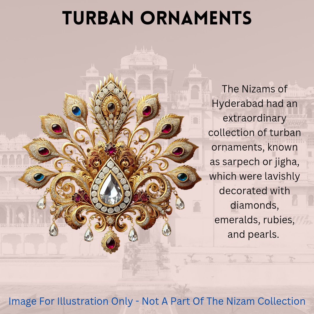 nizam wealth turban ornaments