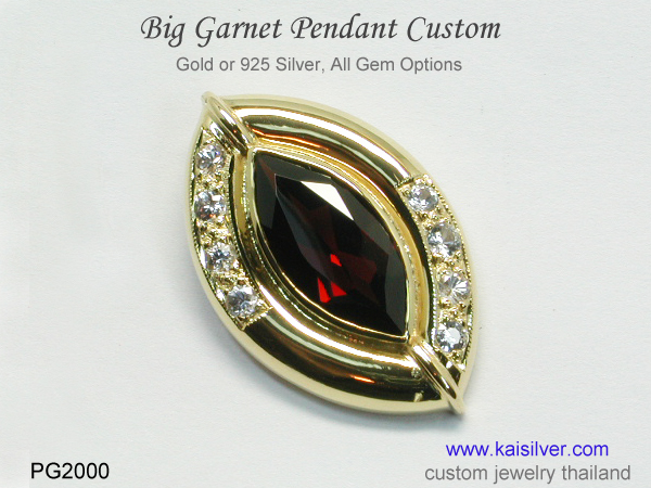 january birthstone pendant