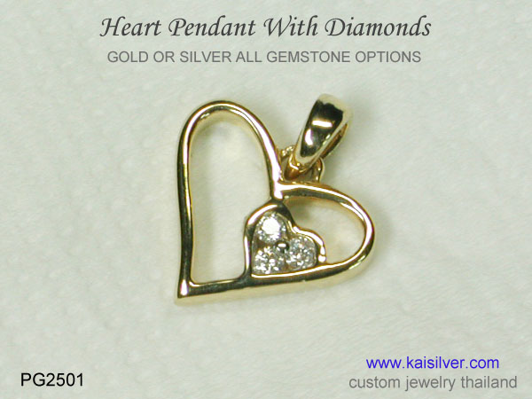 diamond pendant custom