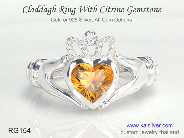 claddagh wedding ring silver or gold