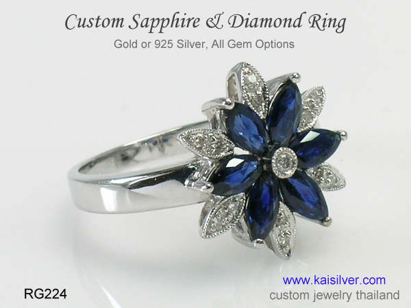sapphire ring thailand custom