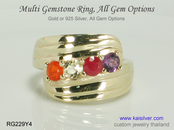 family birthstone ring ruby 