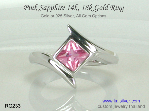 white gold sapphire ring